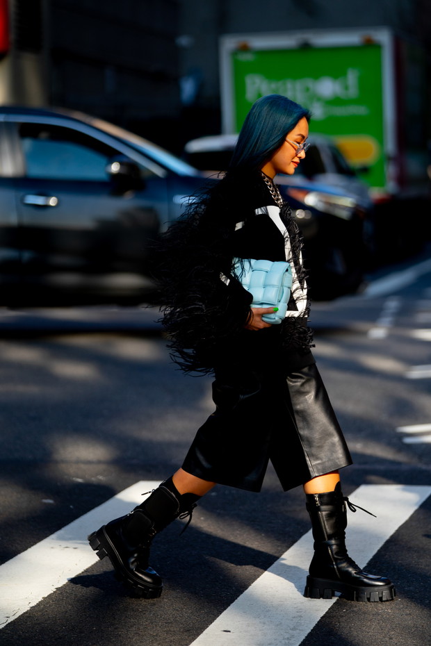 Street fashion: New York Fashion Week. Stylizacje