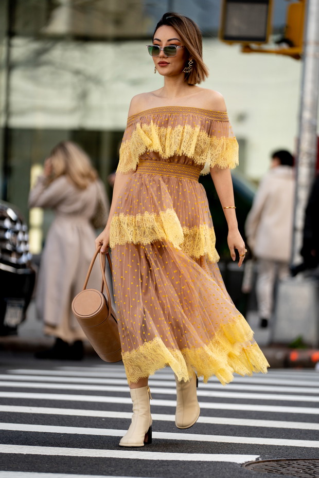 Street fashion: New York Fashion Week. Stylizacje
