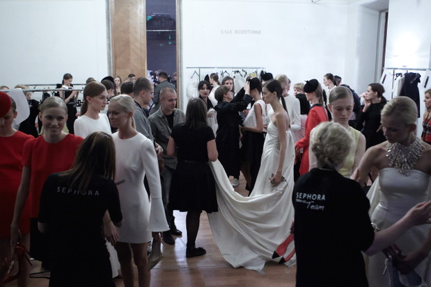 Backstage pokazu La Mania wiosna lato 2014