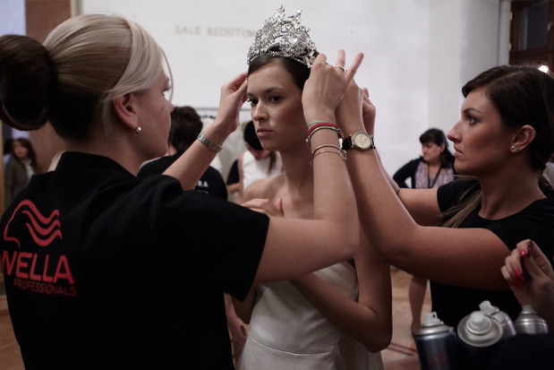 Backstage pokazu La Mania wiosna lato 2014