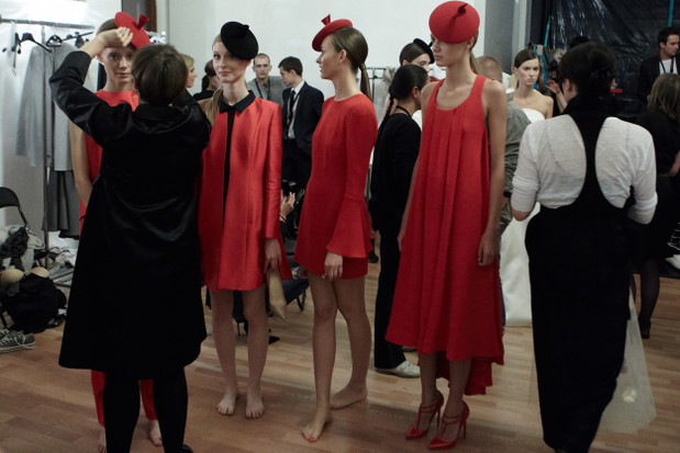 Backstage pokazu La Mania wiosna lato 2014