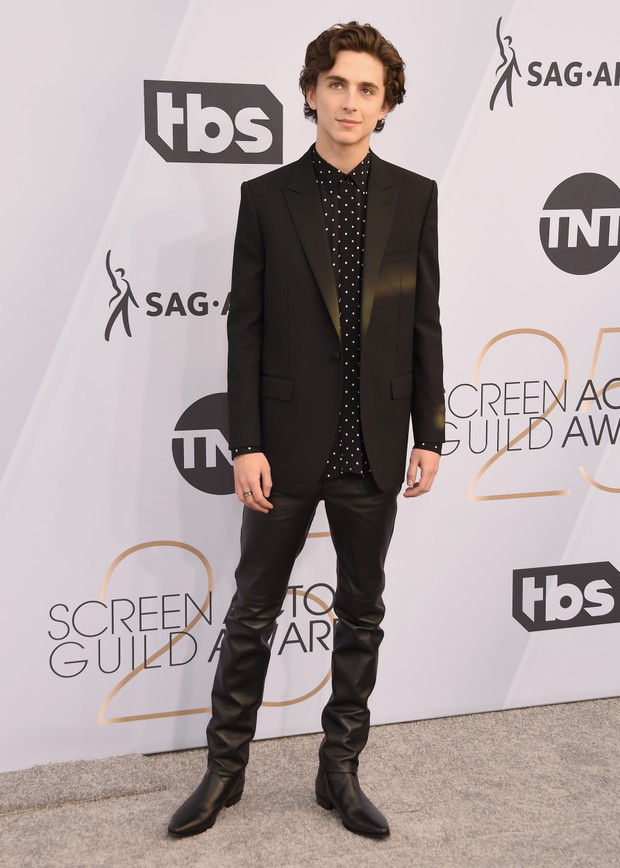 SAG Awards 2019: Timothée Chalamet w stylizacji Celine