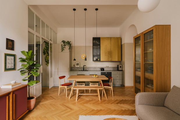 Mieszkanie w krakowskiej kamienicy, projekt: pracownia One Desk