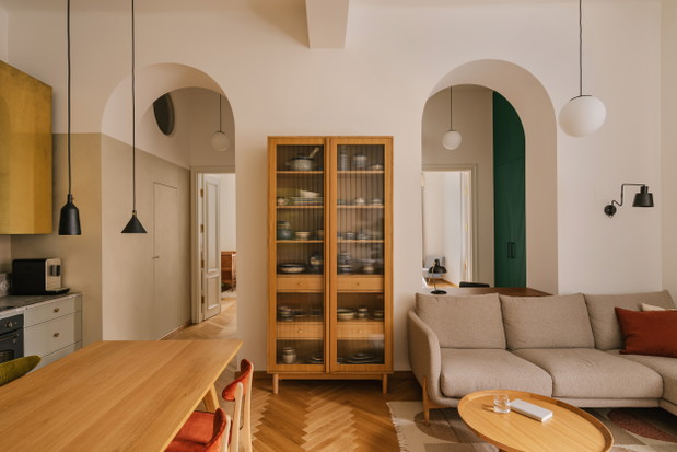 Mieszkanie w krakowskiej kamienicy, projekt: pracownia One Desk