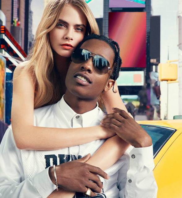 Cara Delevingne, Jourdan Dunn, A$AP Rocky dla DKNY