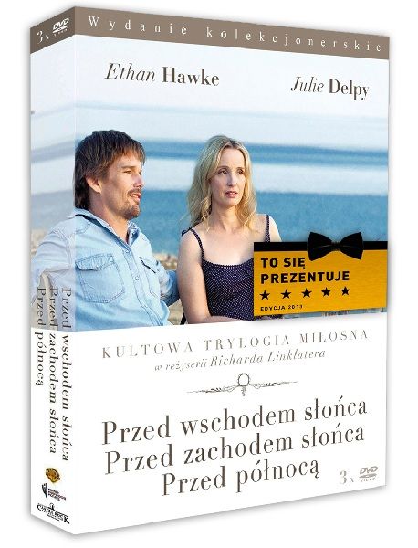 Prezent na Mikołajki: trylogia Richarda Linklatera z Julie Delpy i Ethanem Hawke: Przed Północą / Przed wschodem słońca / Przed zachodem słońca, 65,49 zł/ Empik