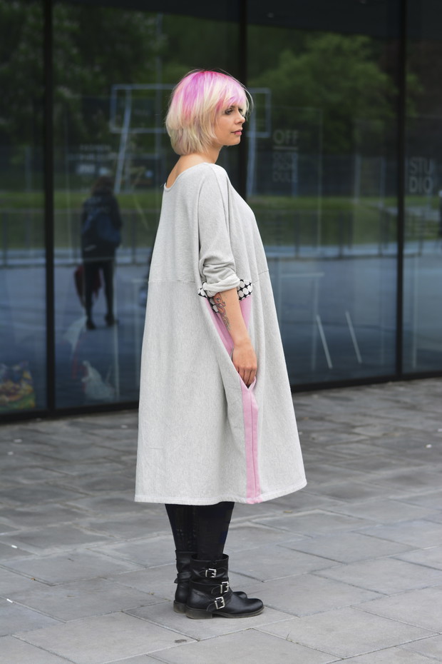 Street fashion na Fashion Week Poland jesień-zima 2014/2014, fot. Robert Purwin/ www.mr-faceless.blogspot