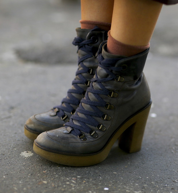 Skórzane botki -trendy jesień-zima 2014/2015