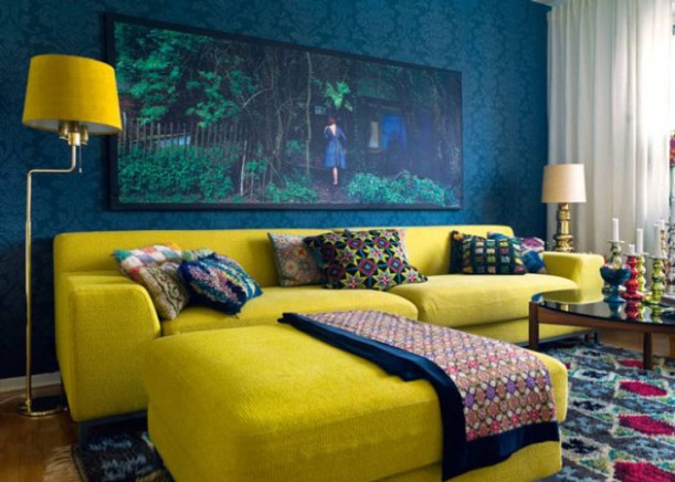 Żółta sofa - energia tkwi w kolorze