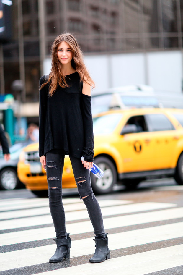 Street fashion: modelki off duty w Nowym Jorku
