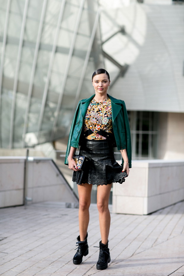 Street fashion: Modelki off duty w Paryżu
