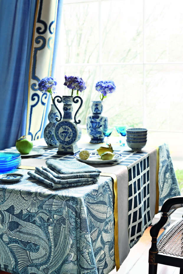 Piękne wnętrza: wzory jak z chińskiej porcelany