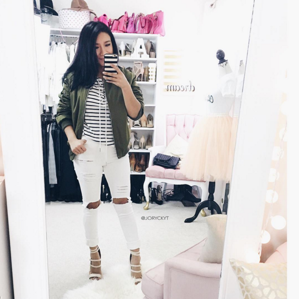 Kurtka bomber w social mediach trendy 2016