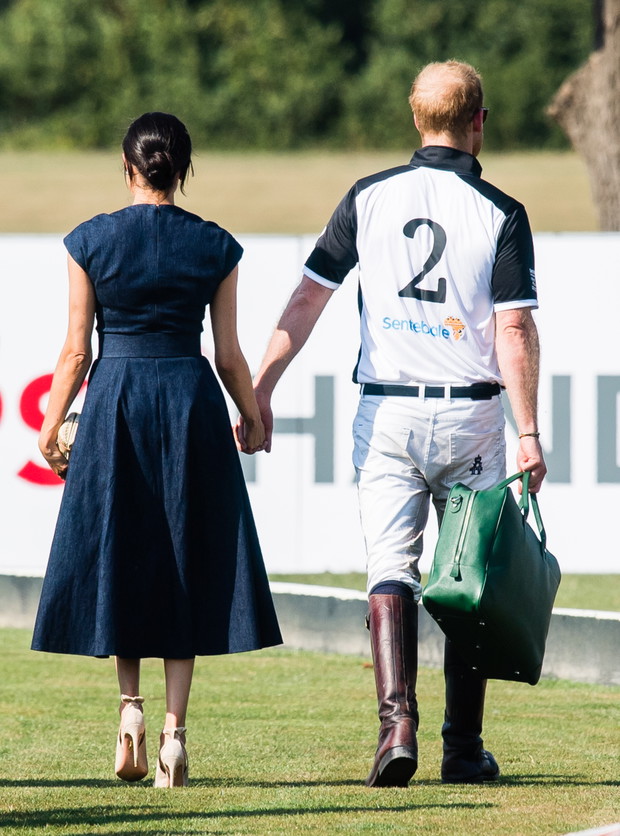 Meghan Markle i książę Harry na Sentebale Polo 2018 w Windsorze, 26.07.2018.