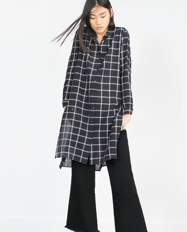 Zara Mid-Season Sale wiosna 2016, długa tunika, 69.90 zl, zamiast 139 zł