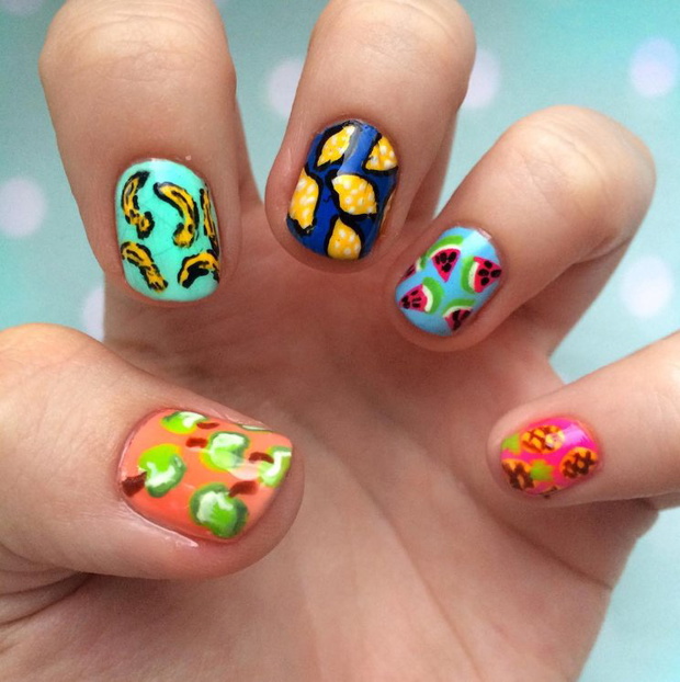 Fruit Manicure - owocowe paznokcie na lato, fot. @kbeauty