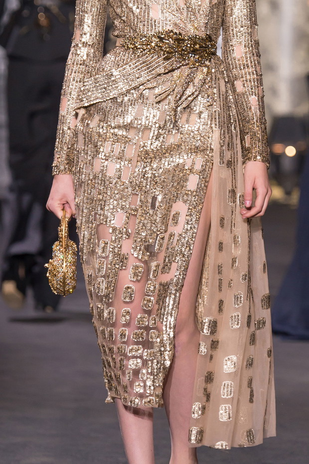 Elie Saab haute couture jesień-zima 2016/2017 - detale, fot. Imaxtree