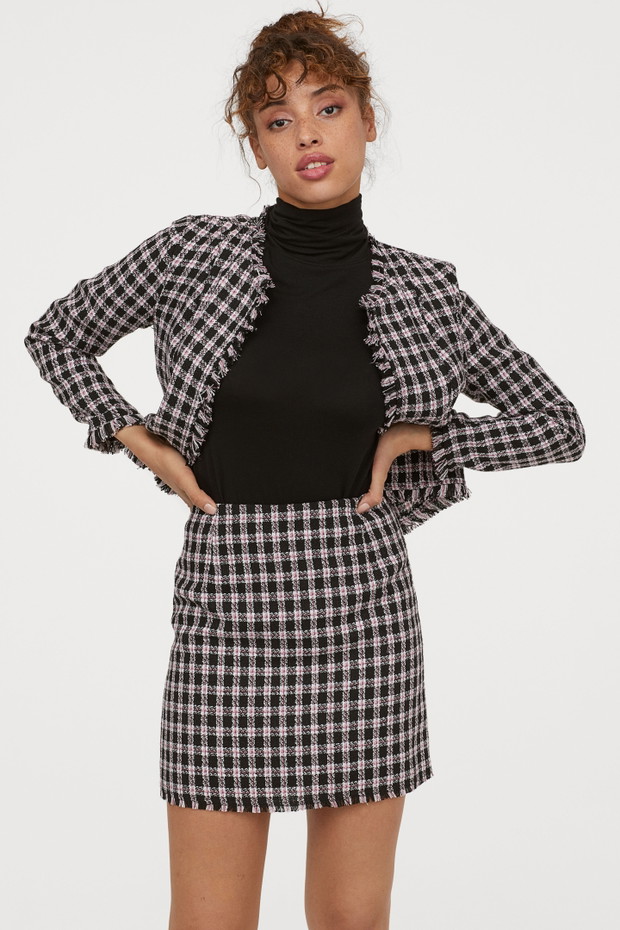 Żakardowa spódnica - H&M, 79,99 zł