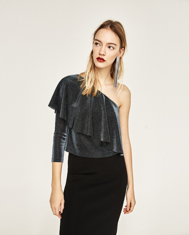 Bluzka hiszpanka - przegląd z sieciówek, Zara 89,90 zł