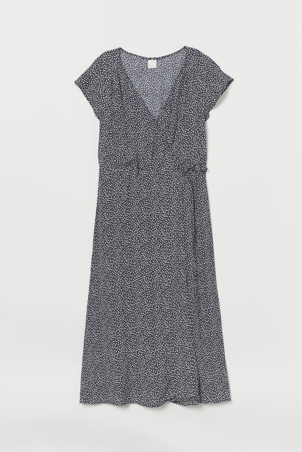 Kopertowa sukienka do łydki - H&M, 99,99 zł