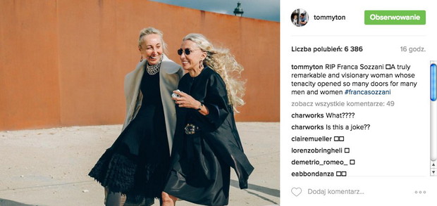 Nie żyje Franca Sozzani. Jak żegna ją branża mody?