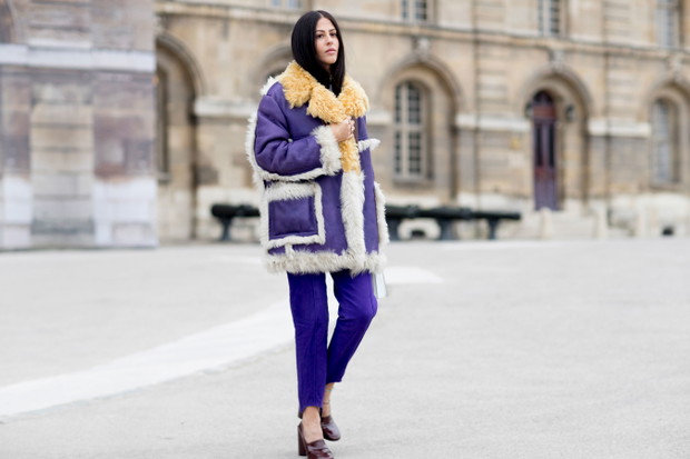 Street fashion: Paris Fashion Week haute couture wiosna 2017