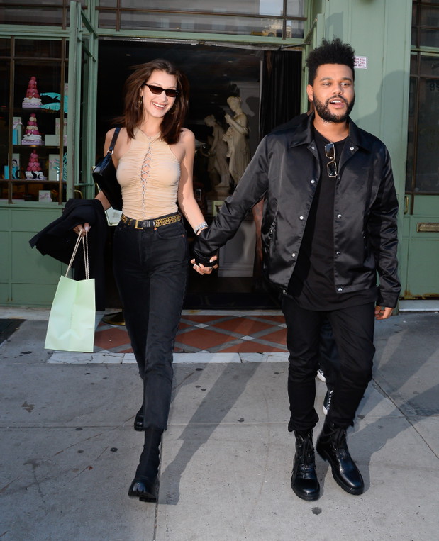 Bella Hadid i The Weeknd, 2018 rok.