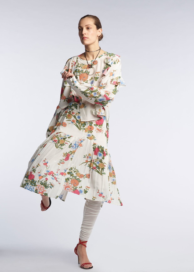Sukienka w kwiaty Isabel Marant Pre-Fall 2017