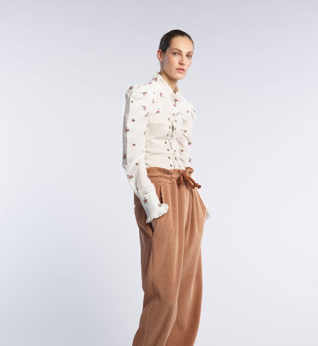 Wiązane spodnie Isabel Marant Pre-Fall 2017