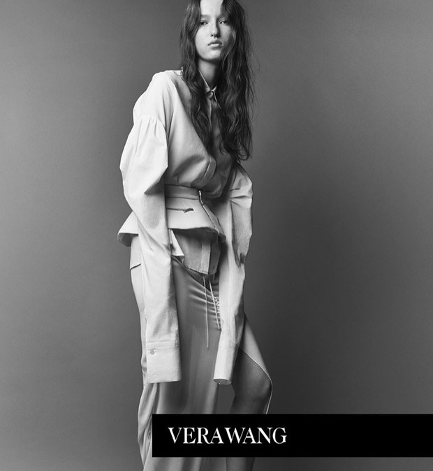 Żakiet z bufiastymi rękawami Vera Wang wiosna-lato 2017
