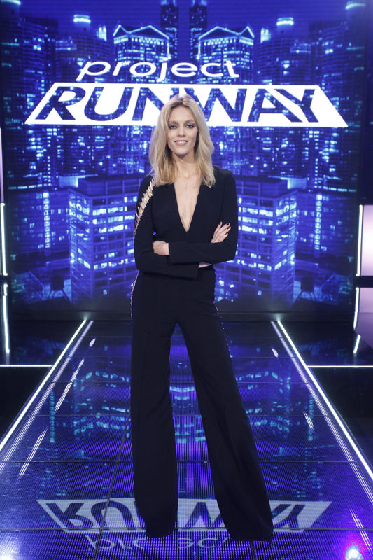 Anja Rubik na planie Top Model