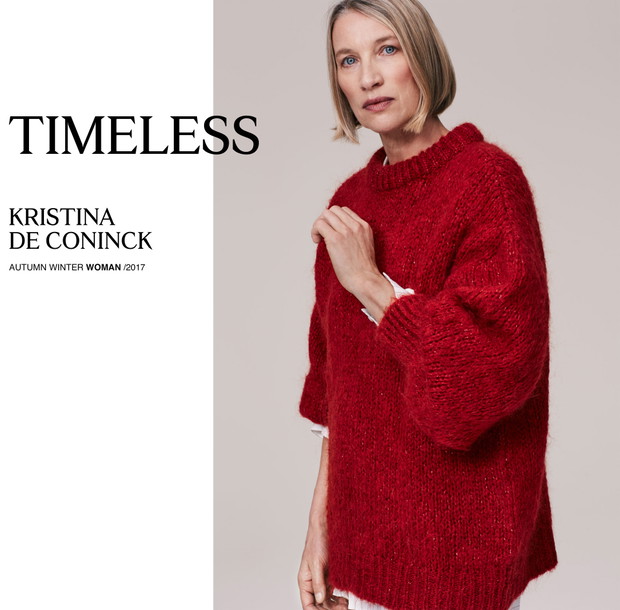 Kristina De Coninck w lookbooku Zara Timeless