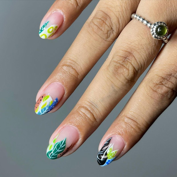 Botaniczny manicure - trendy