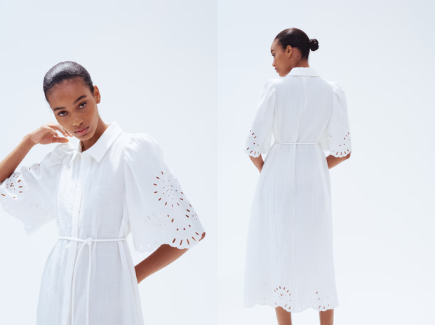 Sukienka "crinkle dress" z H&amp;M w kolorze "foam" nareszcie "back on sale"! To bestsellerowy model, który w końcu upolowałam