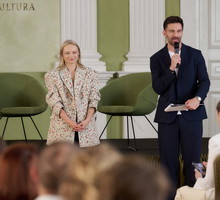 Redaktorka naczelna ELLE Katarzyna Dąbrowska i Mateusz Hładki otwierający ELLE About Fashion 2026