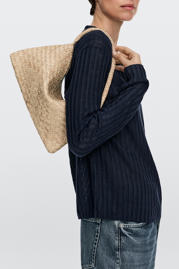 Pleciona torebka Massimo Dutti