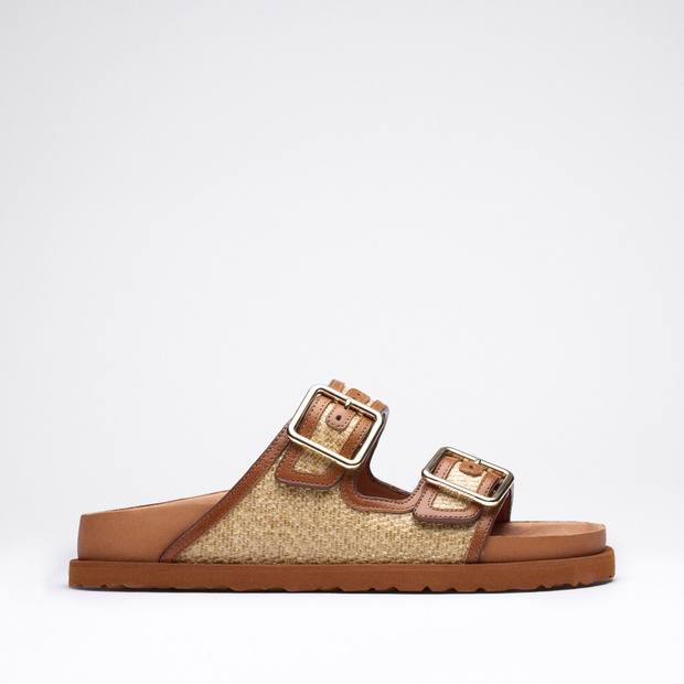 Arizona Raffia Ginger Brown