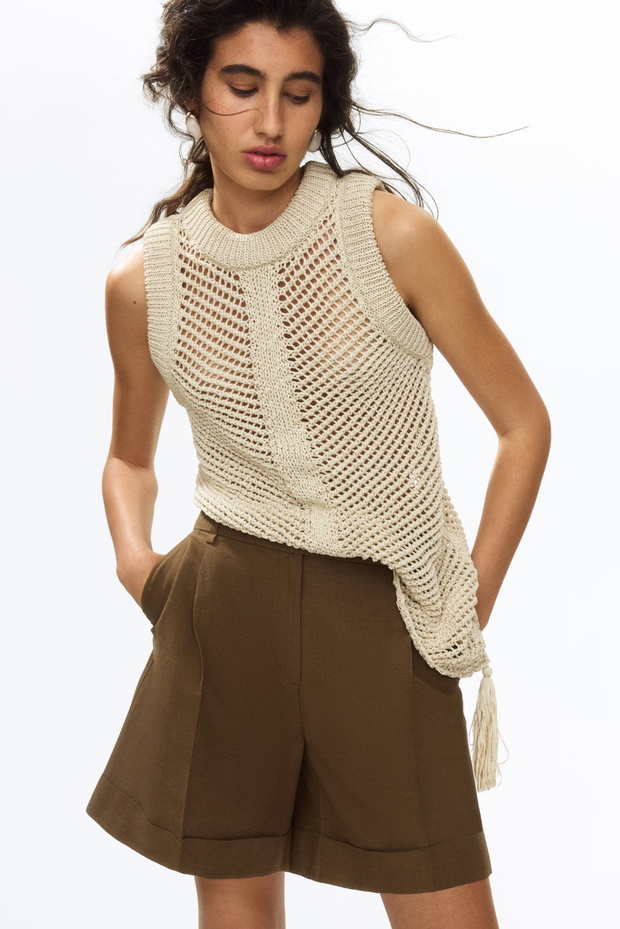 Lniane bermudy z H&M i Reserved w stylu Francuzek