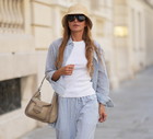 Dzianinowy bucket hat na lato 2026. Jak nosić go do sukienki i garnituru?