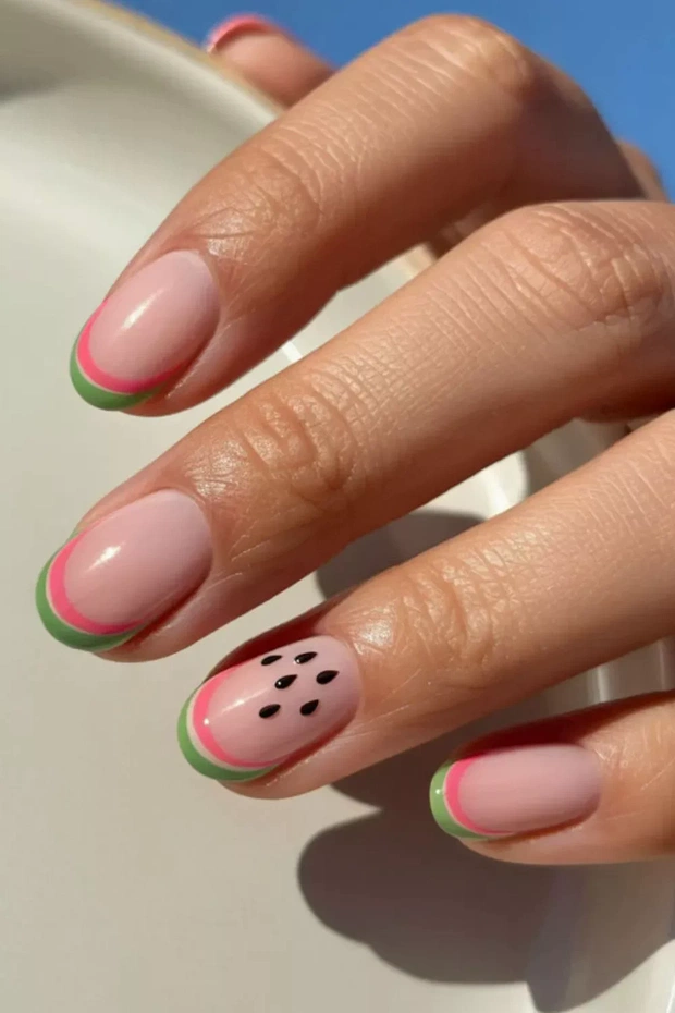 Watermelon Nails