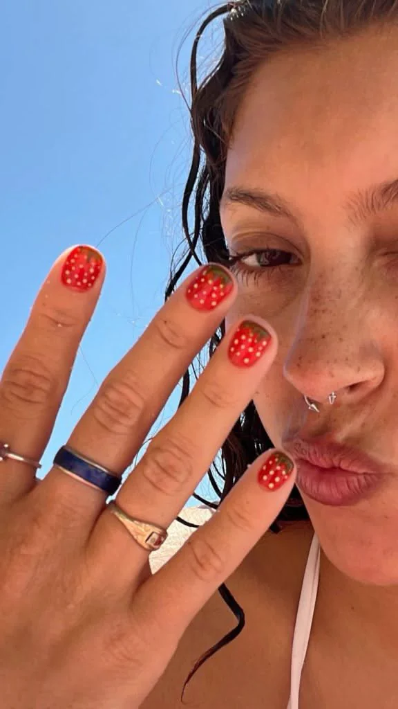 Strawberry manicure