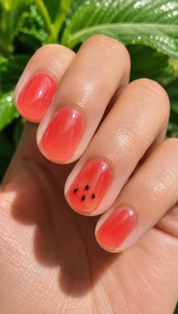 Watermelon Nails