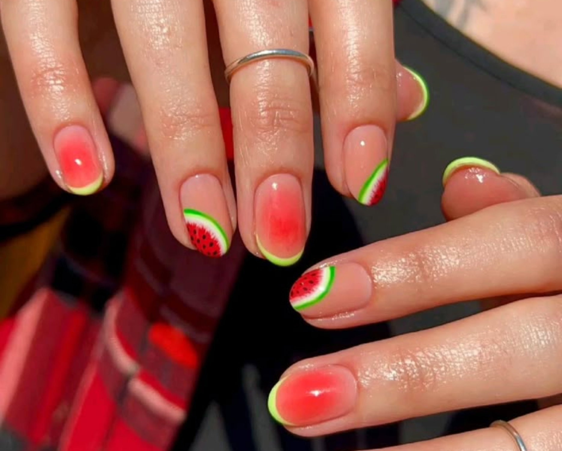 Watermelon Nails na lato 2026