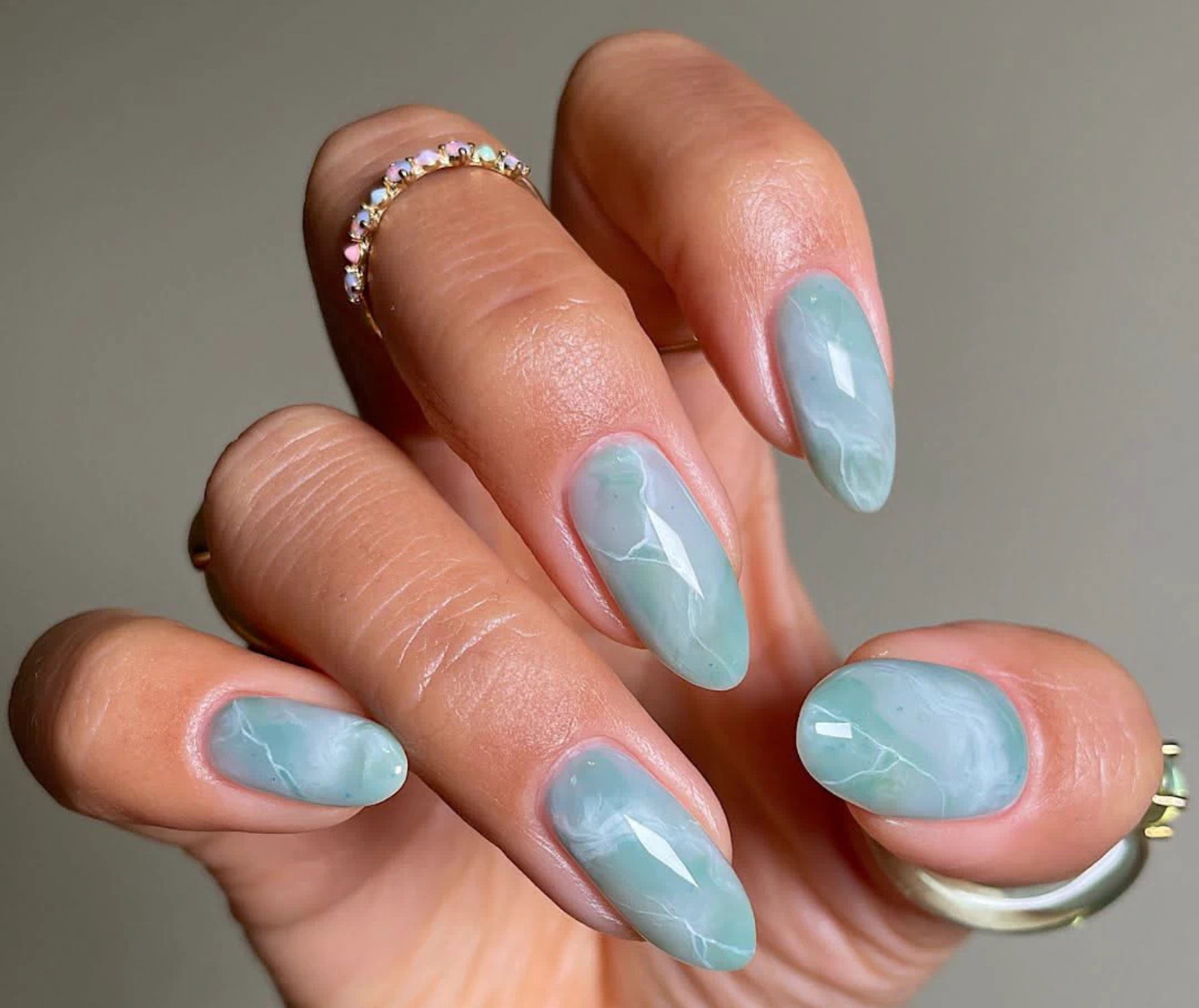 Sea Glass Nails