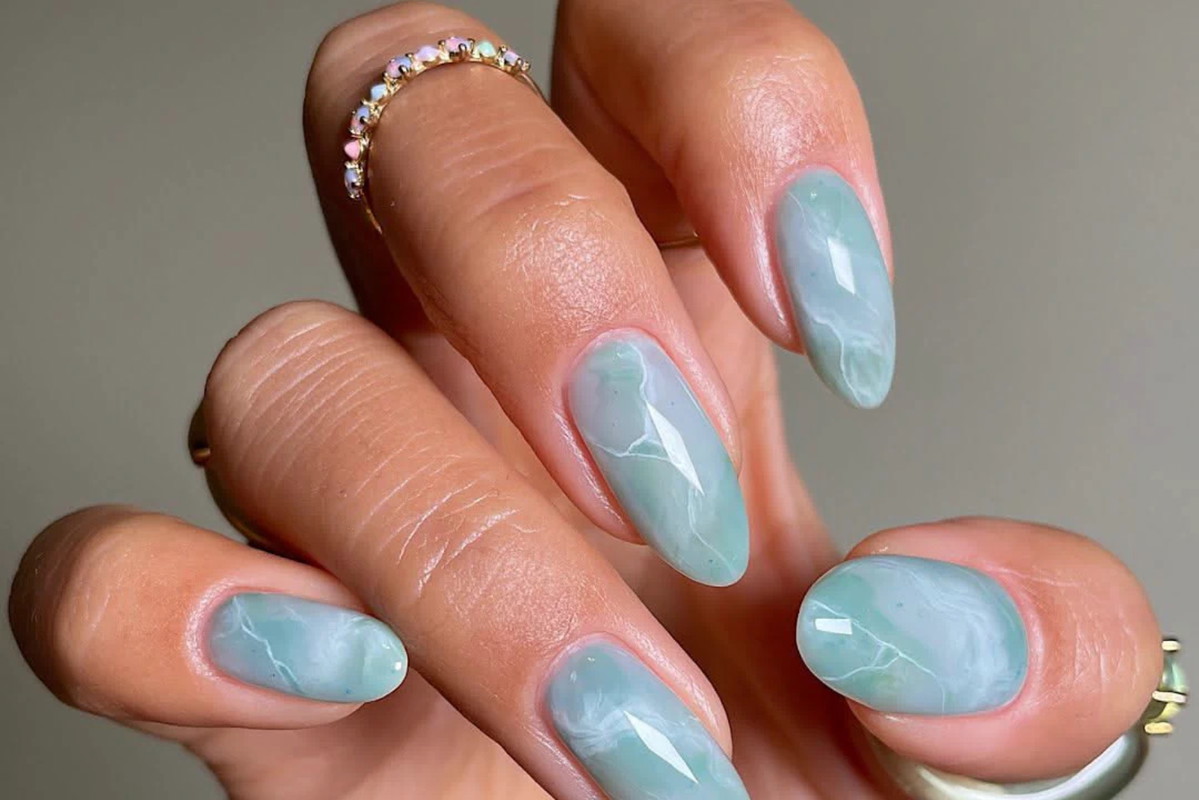 Sea Glass Nails