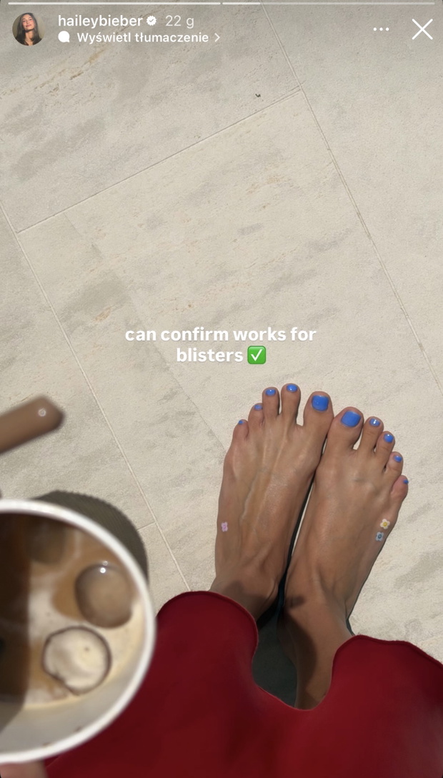 Pedicure „Crystal Bay” - Hailey Bieber 