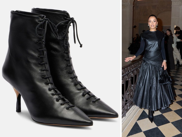 Skórzane botki Jacquemus