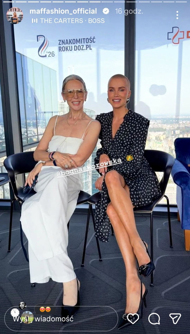 Black printed dress Maffashion. Sukienka do biura na jesień 2026