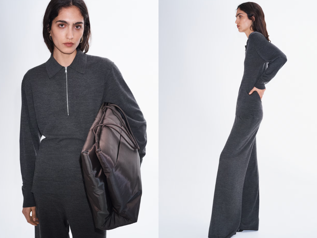 Komplet 100% merino z H&M w kolorze szlachetnej szarości. To zdecydowanie