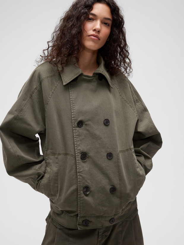 Dwurzędowy płaszcz GapStudio by Zac Posen unisex